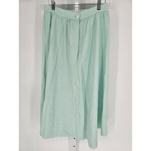 Lorch Women's Mint Paper Touch Pull On Flared Midi Skirt Size 14